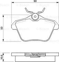 BOSCH 0 986 424 506 - Kit pastiglie freno, Freno a disco autozon.pro