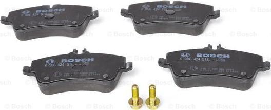 BOSCH 0 986 424 518 - Kit pastiglie freno, Freno a disco autozon.pro