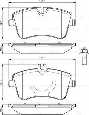 BOSCH 0 986 424 518 - Kit pastiglie freno, Freno a disco autozon.pro