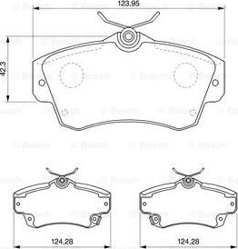 BOSCH 0 986 424 586 - Kit pastiglie freno, Freno a disco autozon.pro