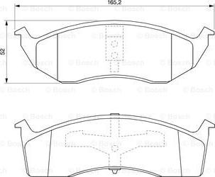 BOSCH 0 986 424 587 - Kit pastiglie freno, Freno a disco autozon.pro