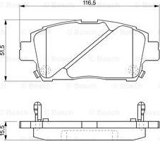 BOSCH 0 986 424 534 - Kit pastiglie freno, Freno a disco autozon.pro