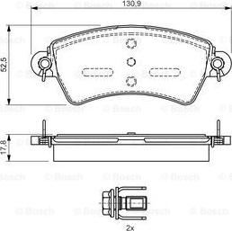 BOSCH 0 986 424 529 - Kit pastiglie freno, Freno a disco autozon.pro