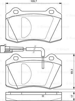 BOSCH 0 986 424 579 - Kit pastiglie freno, Freno a disco autozon.pro