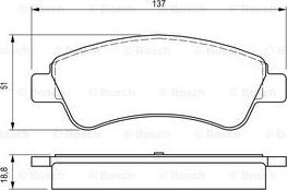 BOSCH 0 986 424 571 - Kit pastiglie freno, Freno a disco autozon.pro