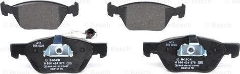 BOSCH 0 986 424 578 - Kit pastiglie freno, Freno a disco autozon.pro