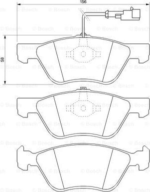 BOSCH 0 986 424 578 - Kit pastiglie freno, Freno a disco autozon.pro