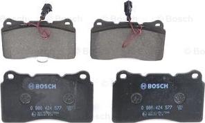 BOSCH 0 986 424 577 - Kit pastiglie freno, Freno a disco autozon.pro