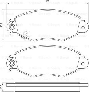 BOSCH 0 986 424 691 - Kit pastiglie freno, Freno a disco autozon.pro