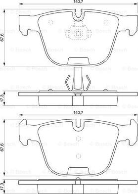 BOSCH 0 986 424 698 - Kit pastiglie freno, Freno a disco autozon.pro