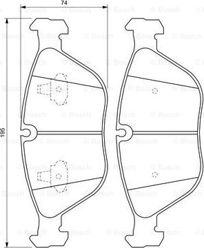 BOSCH 0 986 424 649 - Kit pastiglie freno, Freno a disco autozon.pro