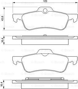 BOSCH 0 986 424 654 - Kit pastiglie freno, Freno a disco autozon.pro