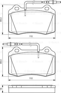 BOSCH 0 986 424 658 - Kit pastiglie freno, Freno a disco autozon.pro