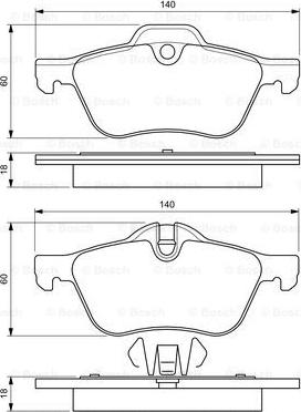 BOSCH 0 986 424 652 - Kit pastiglie freno, Freno a disco autozon.pro