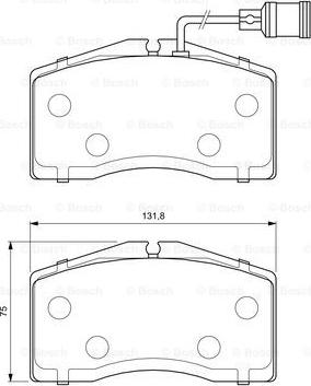 BOSCH 0 986 424 664 - Kit pastiglie freno, Freno a disco autozon.pro