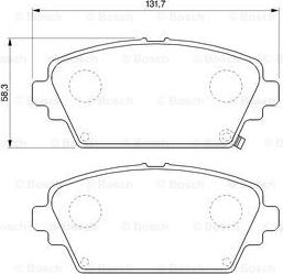 BOSCH 0 986 424 663 - Kit pastiglie freno, Freno a disco autozon.pro