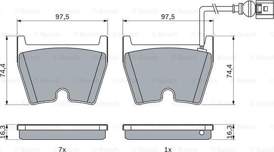 BOSCH 0 986 424 613 - Kit pastiglie freno, Freno a disco autozon.pro