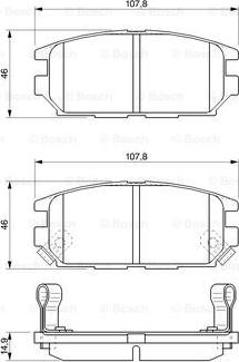 BOSCH 0 986 424 686 - Kit pastiglie freno, Freno a disco autozon.pro