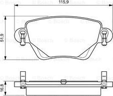 BOSCH 0 986 424 683 - Kit pastiglie freno, Freno a disco autozon.pro