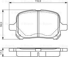 BOSCH 0 986 424 639 - Kit pastiglie freno, Freno a disco autozon.pro