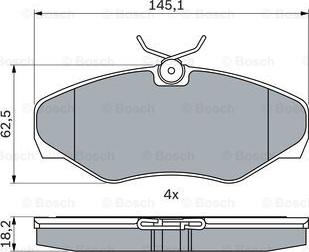 BOSCH 0 986 424 636 - Kit pastiglie freno, Freno a disco autozon.pro