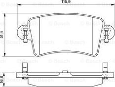 BOSCH 0 986 424 675 - Kit pastiglie freno, Freno a disco autozon.pro