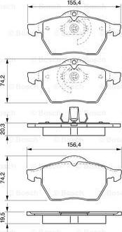 BOSCH 0 986 424 676 - Kit pastiglie freno, Freno a disco autozon.pro