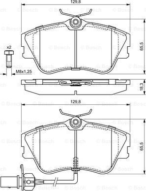 BOSCH 0 986 424 672 - Kit pastiglie freno, Freno a disco autozon.pro