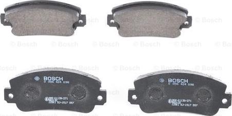 BOSCH 0 986 424 098 - Kit pastiglie freno, Freno a disco autozon.pro