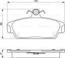 BOSCH 0 986 424 092 - Kit pastiglie freno, Freno a disco autozon.pro