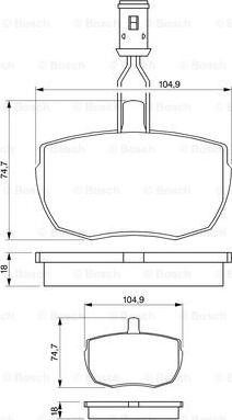 BOSCH 0 986 424 044 - Kit pastiglie freno, Freno a disco autozon.pro