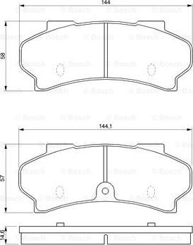 BOSCH 0 986 424 045 - Kit pastiglie freno, Freno a disco autozon.pro