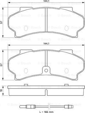 BOSCH 0 986 424 046 - Kit pastiglie freno, Freno a disco autozon.pro