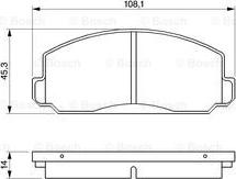 BOSCH 0 986 424 055 - Kit pastiglie freno, Freno a disco autozon.pro