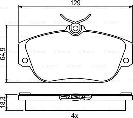 BOSCH 0 986 424 016 - Kit pastiglie freno, Freno a disco autozon.pro