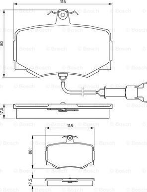 BOSCH 0 986 424 018 - Kit pastiglie freno, Freno a disco autozon.pro