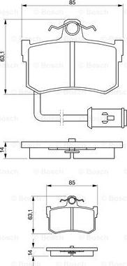 BOSCH 0 986 424 013 - Kit pastiglie freno, Freno a disco autozon.pro