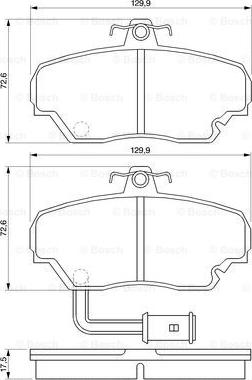 BOSCH 0 986 424 012 - Kit pastiglie freno, Freno a disco autozon.pro