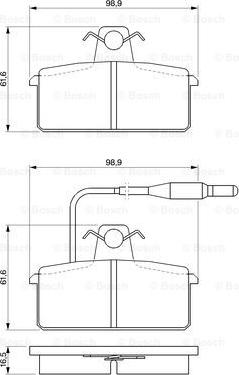 BOSCH 0 986 424 081 - Kit pastiglie freno, Freno a disco autozon.pro