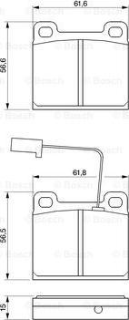 BOSCH 0 986 424 035 - Kit pastiglie freno, Freno a disco autozon.pro