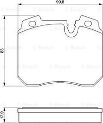 BOSCH 0 986 424 032 - Kit pastiglie freno, Freno a disco autozon.pro