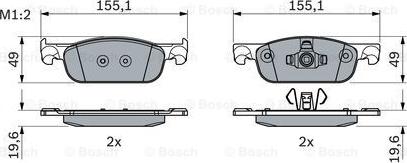 BOSCH 0 986 424 021 - Kit pastiglie freno, Freno a disco autozon.pro