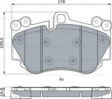 BOSCH 0 986 424 073 - Kit pastiglie freno, Freno a disco autozon.pro