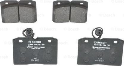 BOSCH 0 986 424 144 - Kit pastiglie freno, Freno a disco autozon.pro