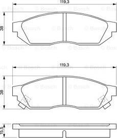 BOSCH 0 986 424 155 - Kit pastiglie freno, Freno a disco autozon.pro