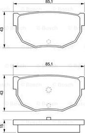 BOSCH 0 986 424 162 - Kit pastiglie freno, Freno a disco autozon.pro