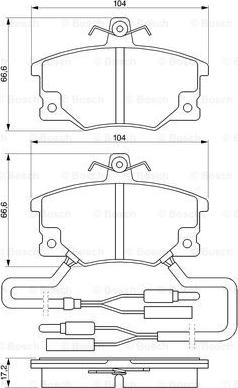 BOSCH 0 986 424 100 - Kit pastiglie freno, Freno a disco autozon.pro