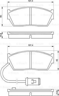 BOSCH 0 986 424 110 - Kit pastiglie freno, Freno a disco autozon.pro