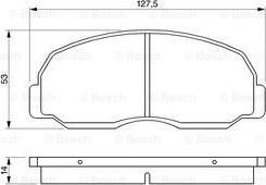 BOSCH 0 986 424 180 - Kit pastiglie freno, Freno a disco autozon.pro