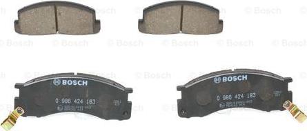 BOSCH 0 986 424 183 - Kit pastiglie freno, Freno a disco autozon.pro